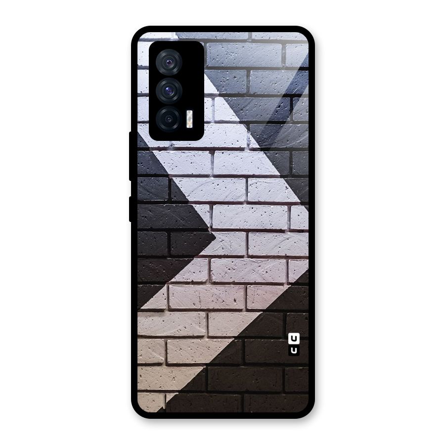 Wall Arrow Design Glass Back Case for Vivo iQOO 7 5G