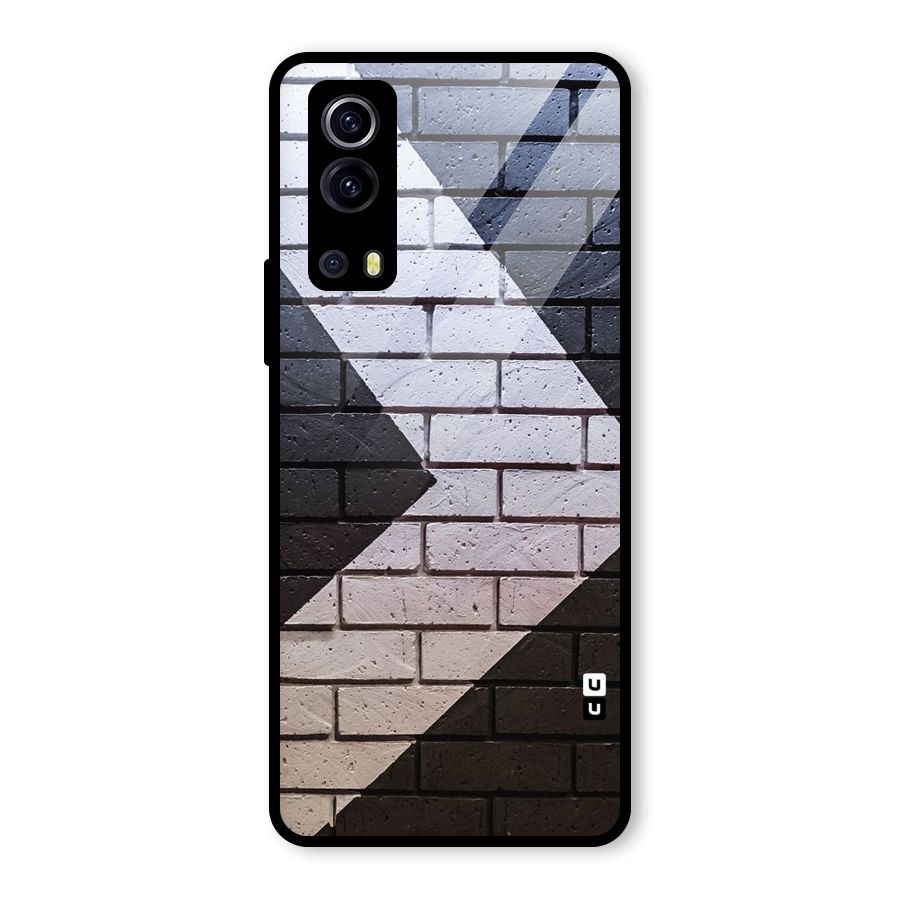 Wall Arrow Design Glass Back Case for Vivo iQOO Z3