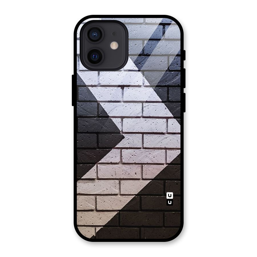 Wall Arrow Design Glass Back Case for iPhone 12