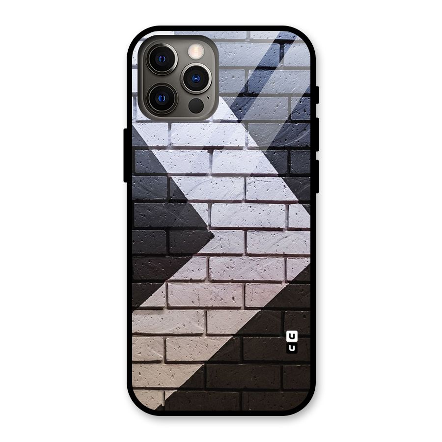 Wall Arrow Design Glass Back Case for iPhone 12 Pro