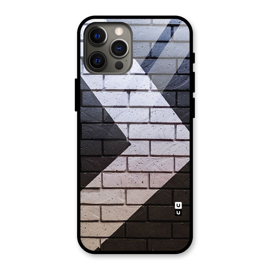 Wall Arrow Design Glass Back Case for iPhone 12 Pro Max