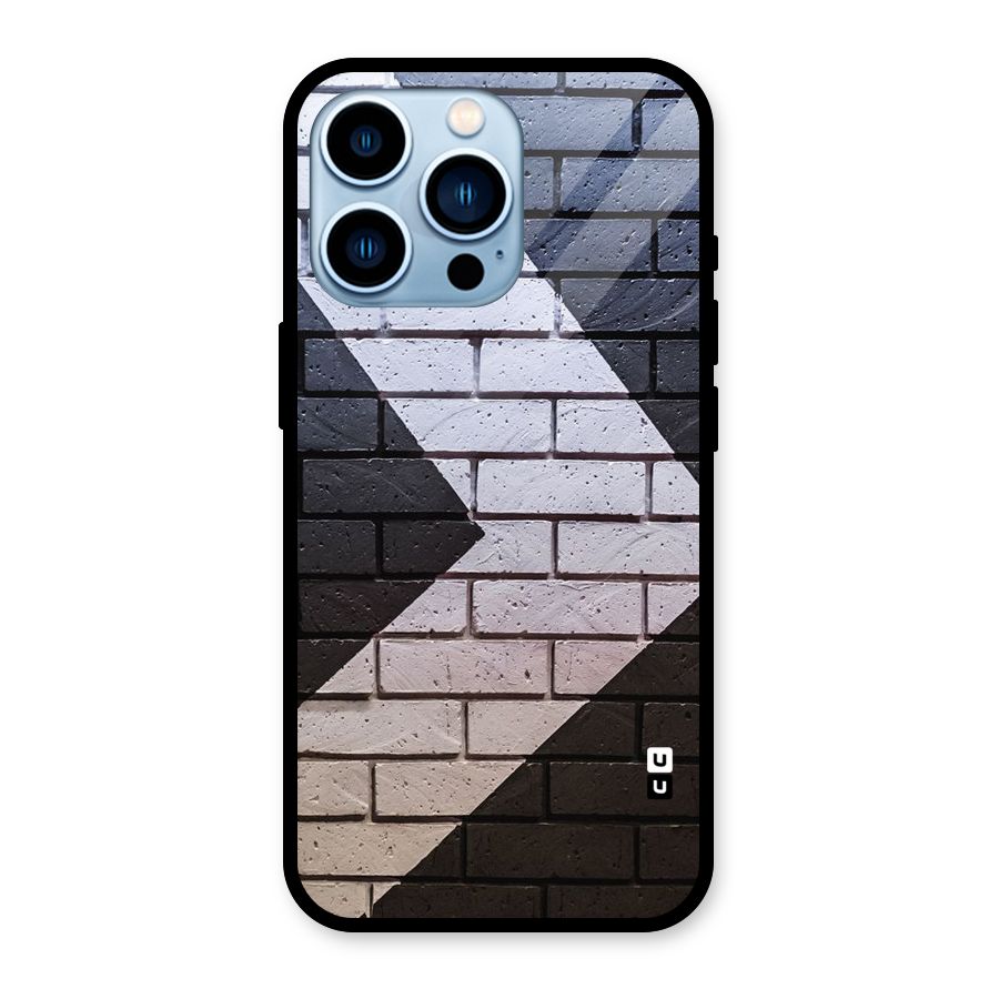 Wall Arrow Design Glass Back Case for iPhone 13 Pro