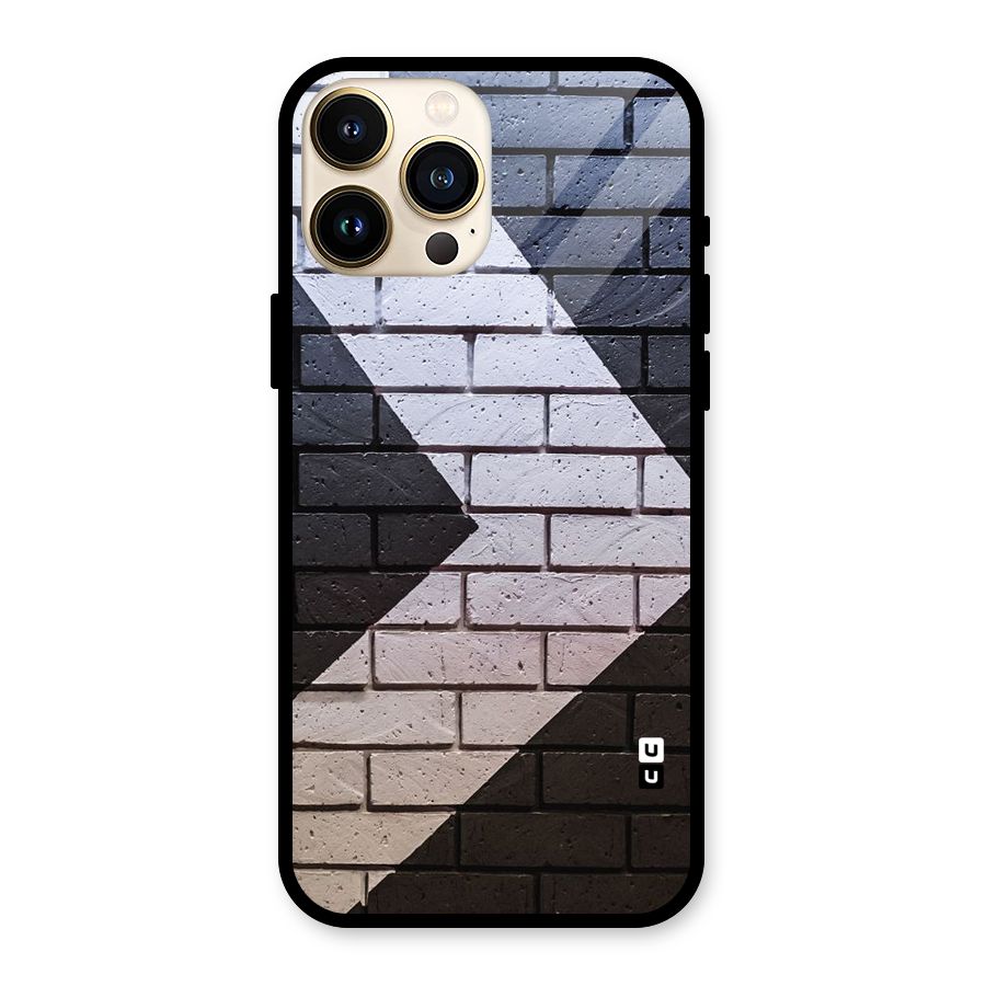 Wall Arrow Design Glass Back Case for iPhone 13 Pro Max