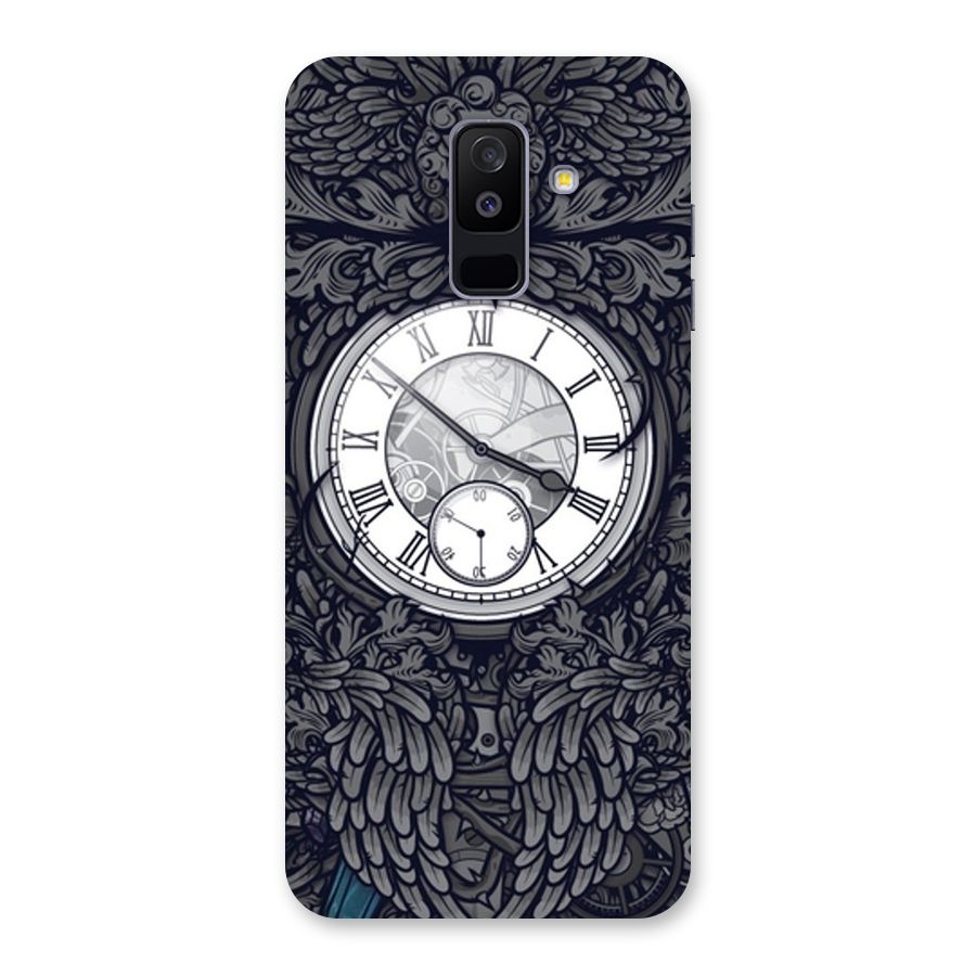 Wall Clock Back Case for Galaxy A6 Plus