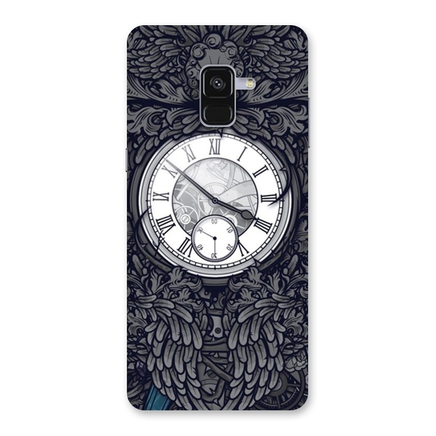 Wall Clock Back Case for Galaxy A8 Plus
