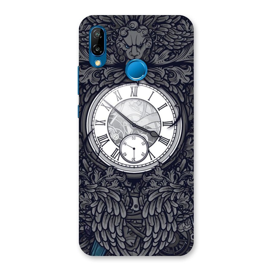 Wall Clock Back Case for Huawei P20 Lite