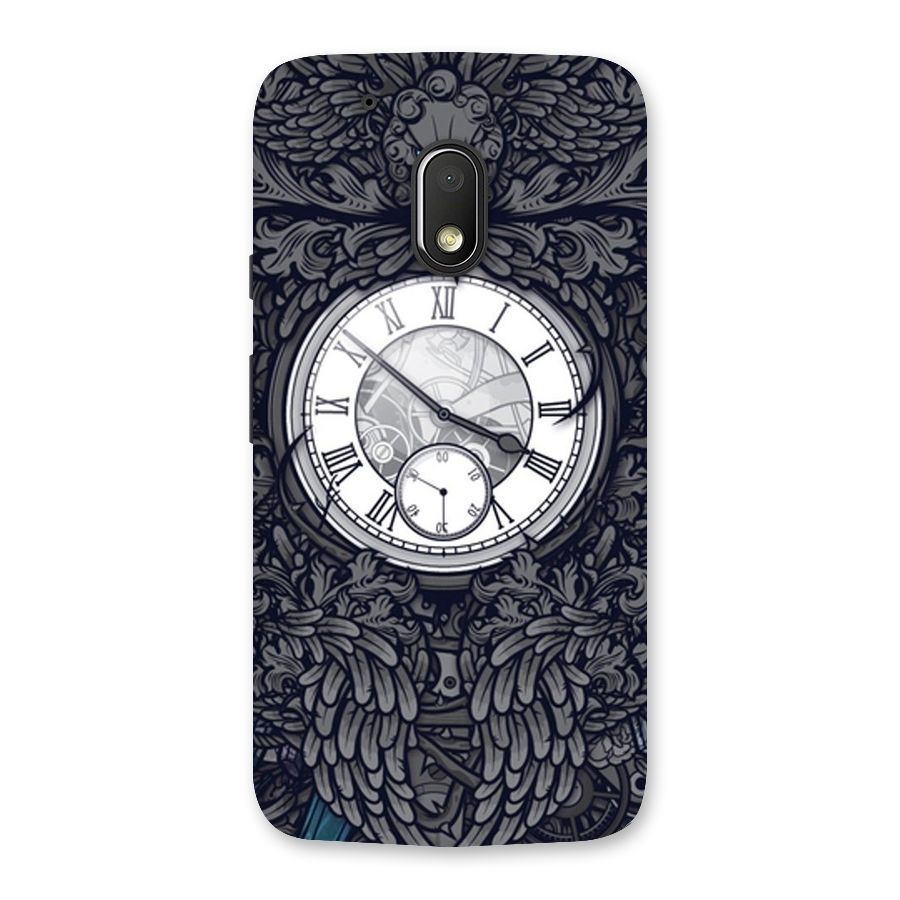 Wall Clock Back Case for Moto G4 Play