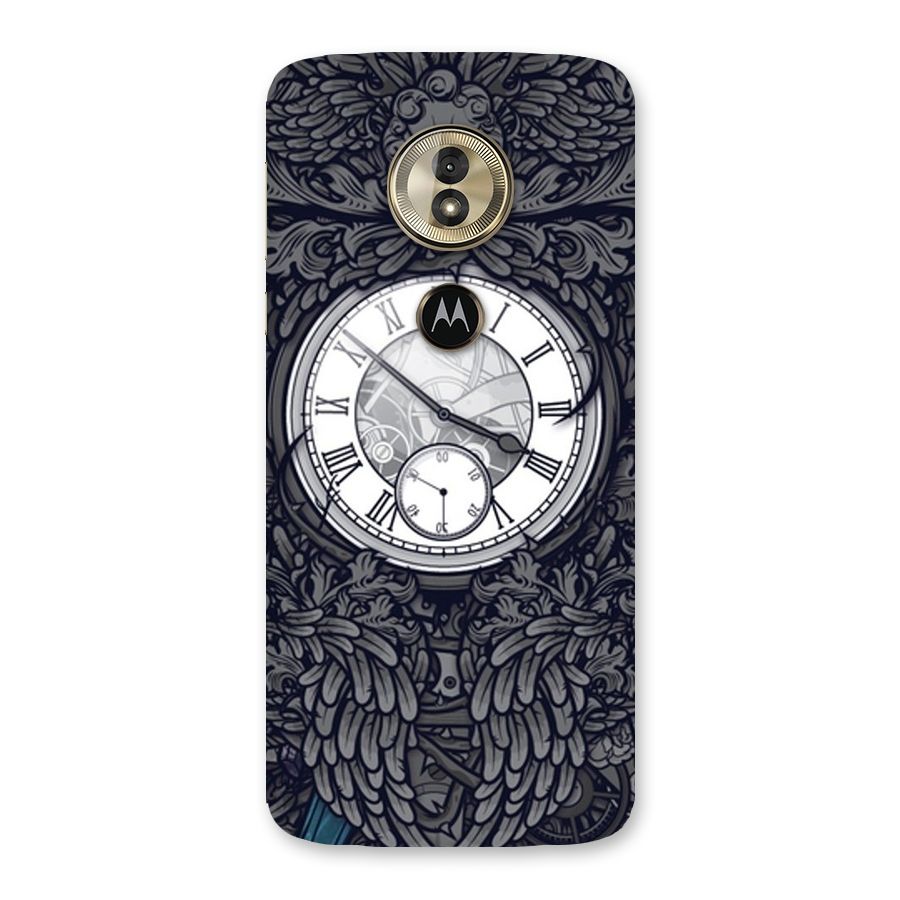 Wall Clock Back Case for Moto G6 Play