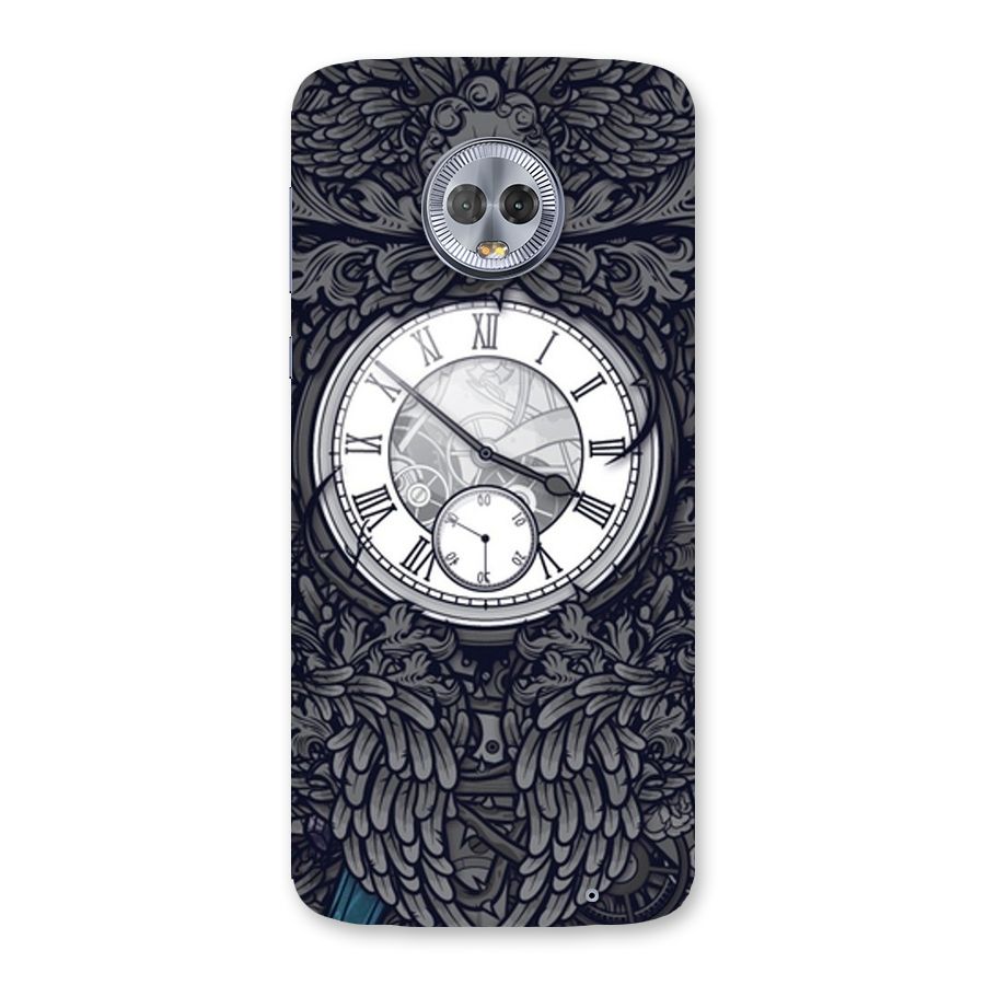 Wall Clock Back Case for Moto G6 Plus