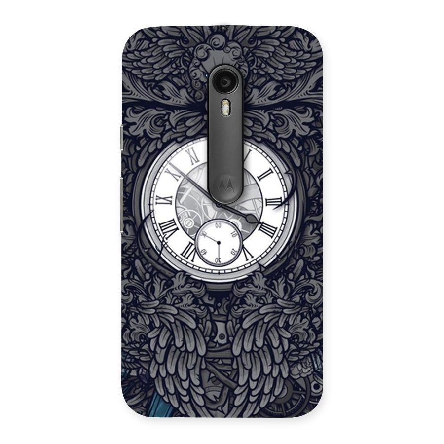 Wall Clock Back Case for Moto G Turbo