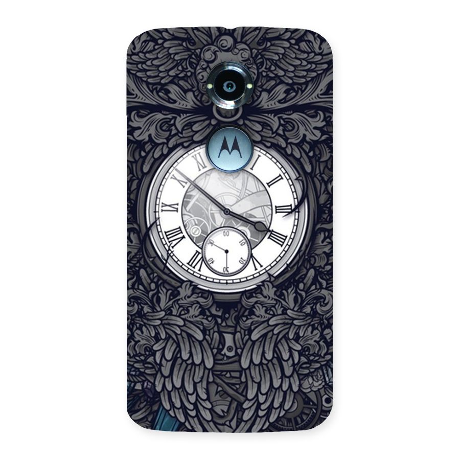 Wall Clock Back Case for Moto X 2nd Gen