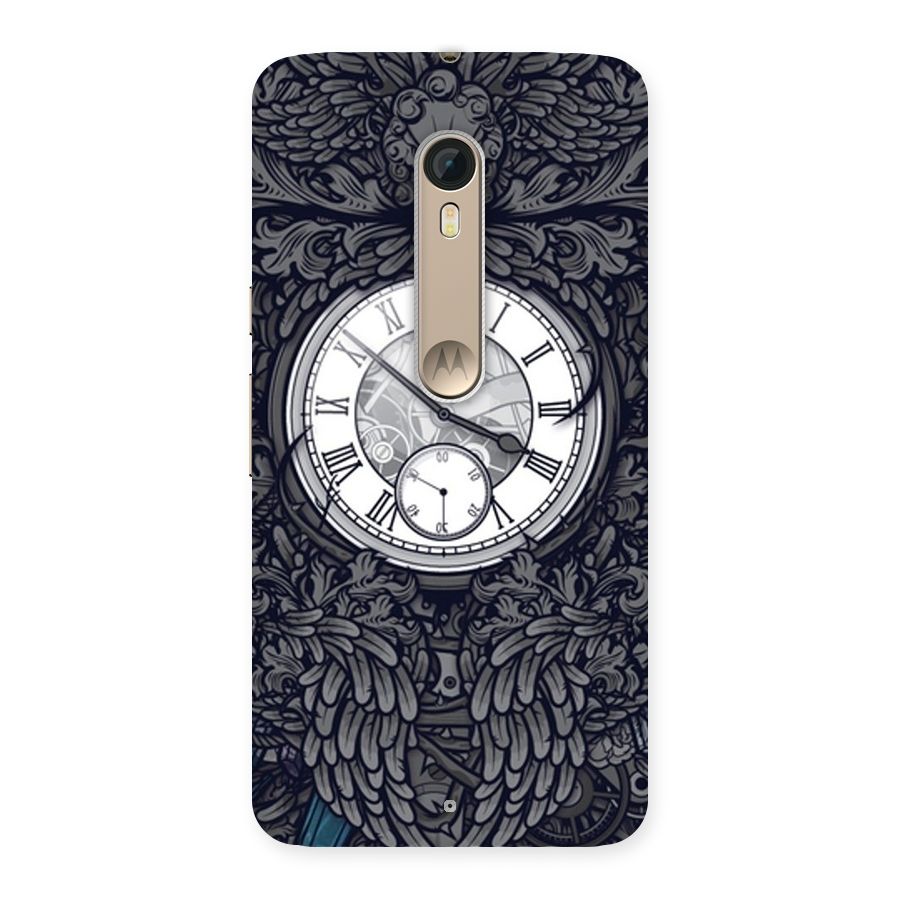 Wall Clock Back Case for Motorola Moto X Style