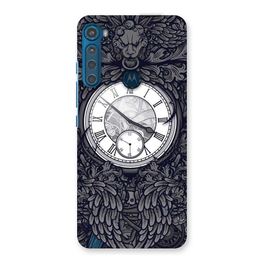 Wall Clock Back Case for Motorola One Fusion Plus