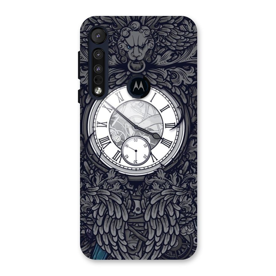Wall Clock Back Case for Motorola One Macro