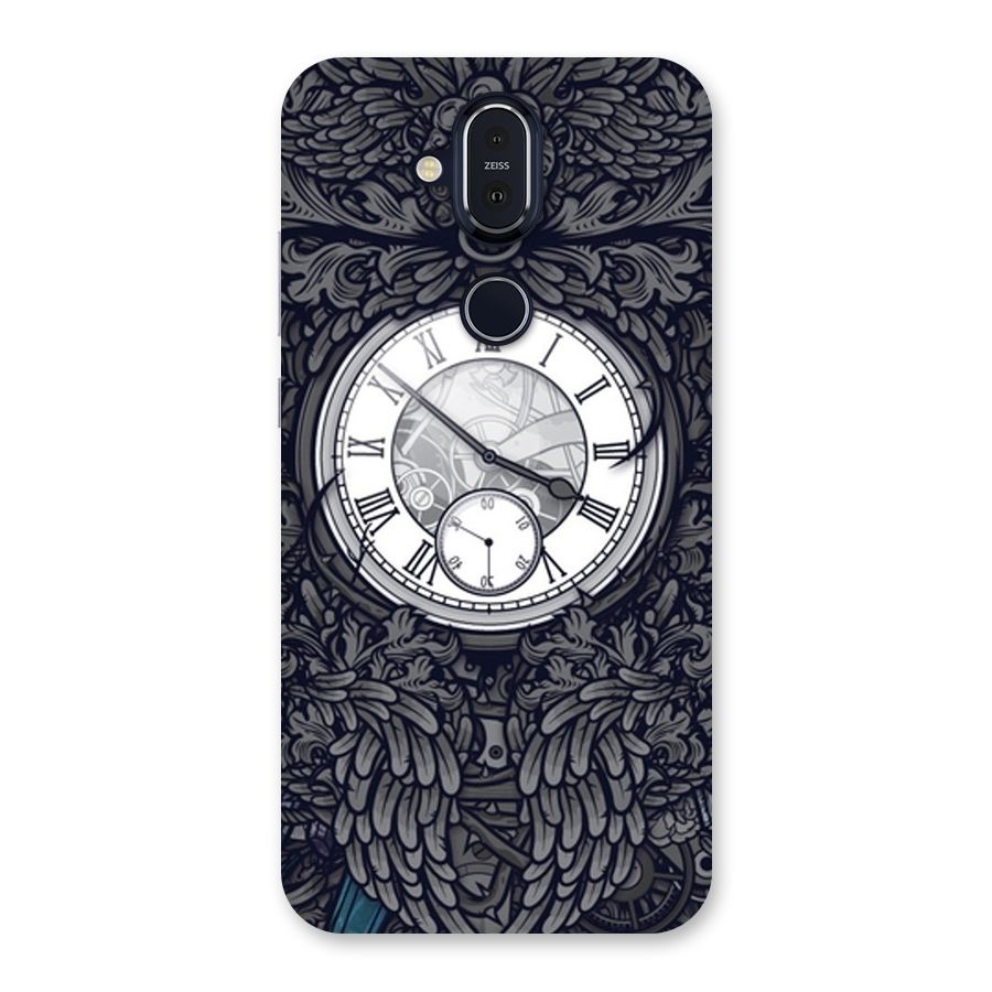 Wall Clock Back Case for Nokia 8.1