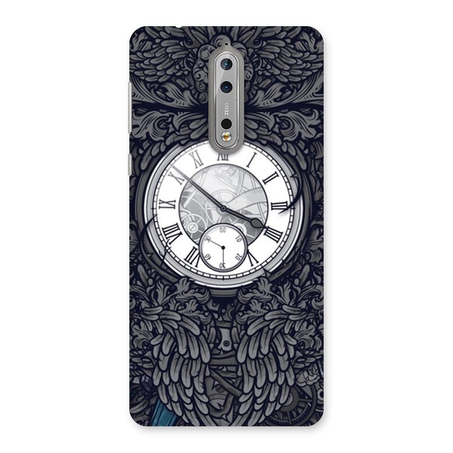 Wall Clock Back Case for Nokia 8