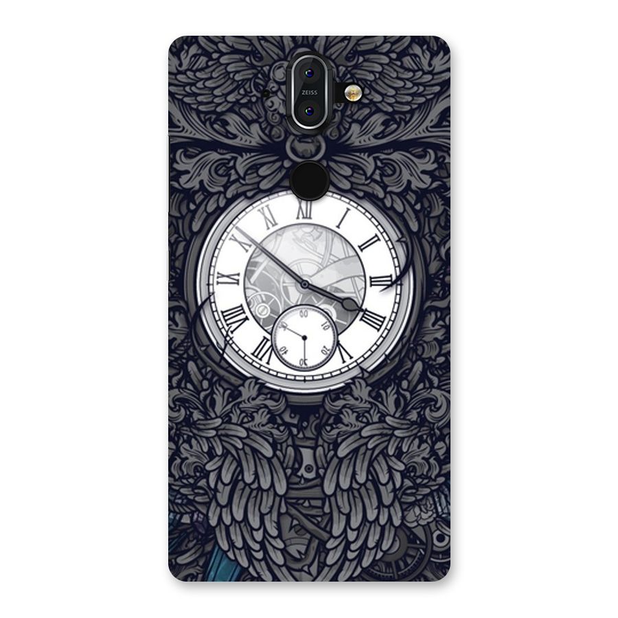 Wall Clock Back Case for Nokia 8 Sirocco