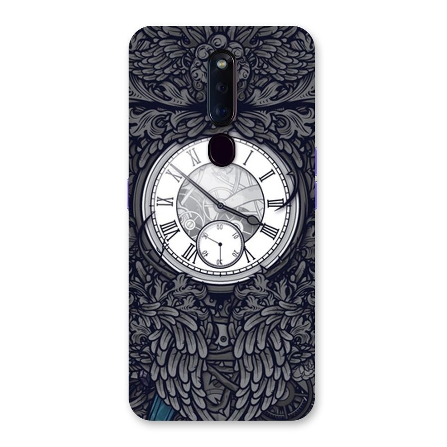 Wall Clock Back Case for Oppo F11 Pro
