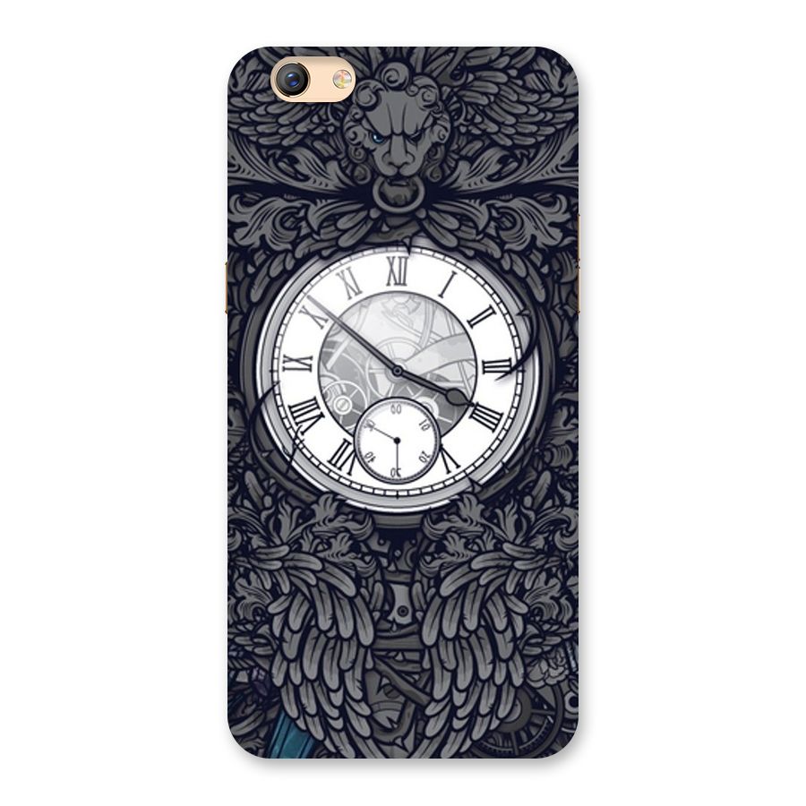 Wall Clock Back Case for Oppo F3 Plus