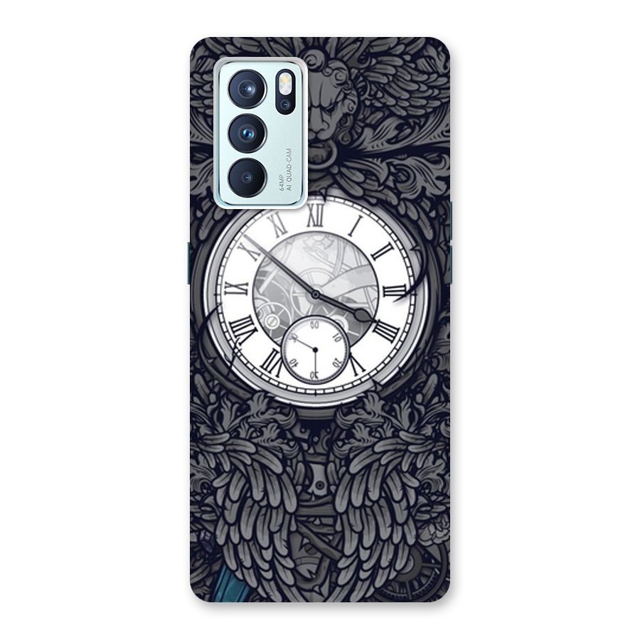 Wall Clock Back Case for Oppo Reno6 Pro 5G