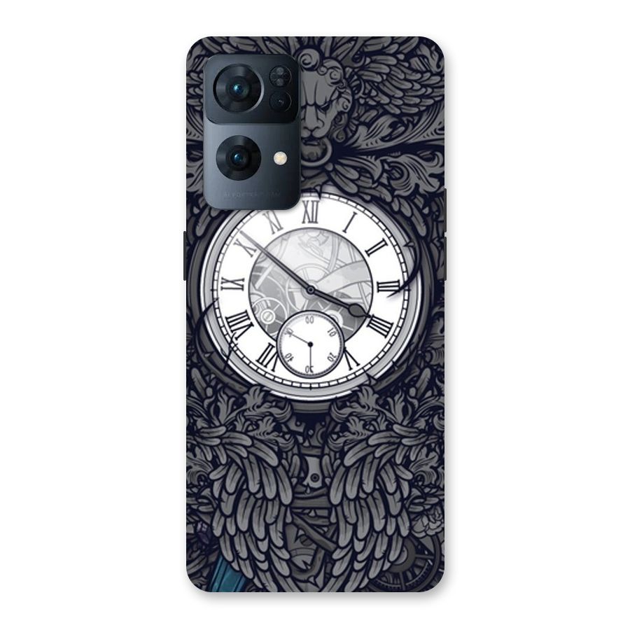 Wall Clock Back Case for Oppo Reno7 Pro 5G