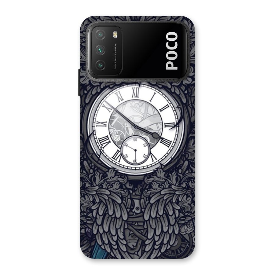 Wall Clock Back Case for Poco M3