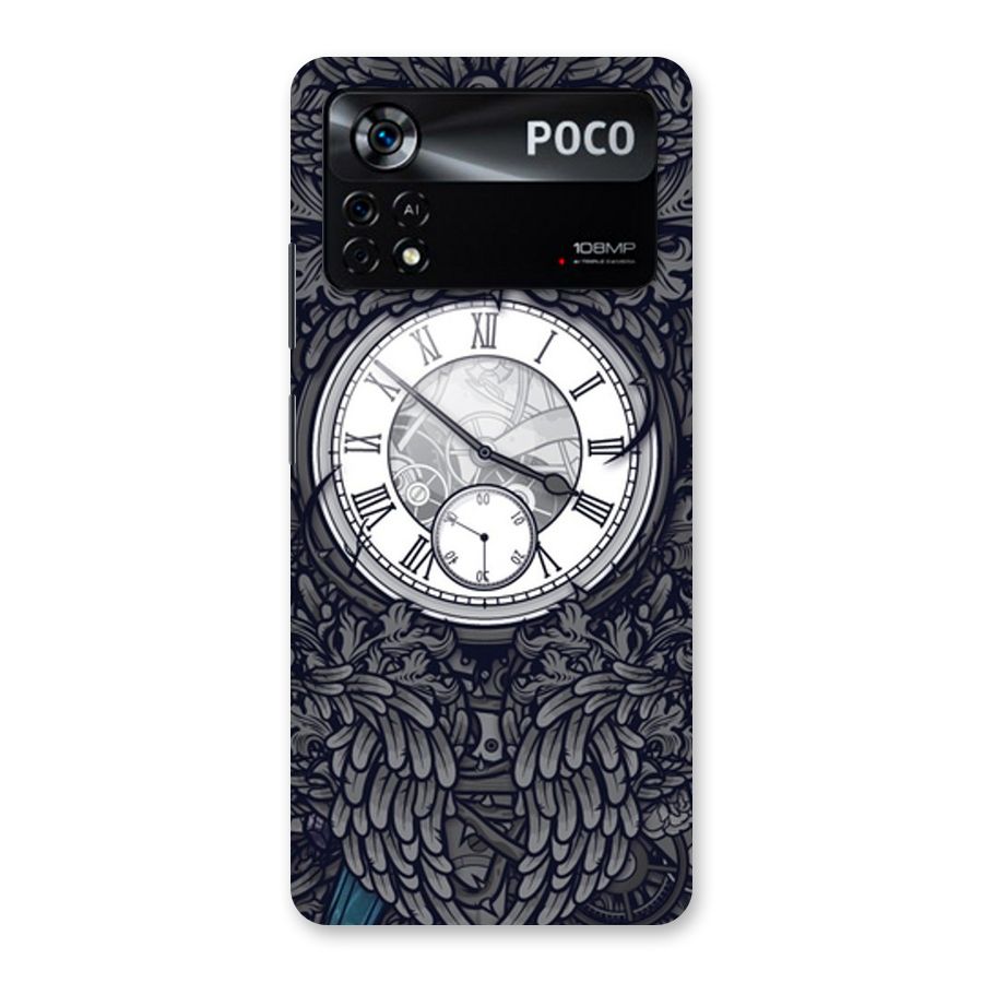 Wall Clock Back Case for Poco X4 Pro 5G