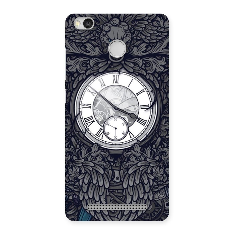 Wall Clock Back Case for Redmi 3S Prime