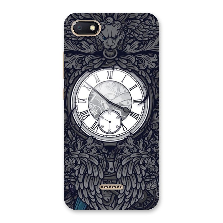 Wall Clock Back Case for Redmi 6A