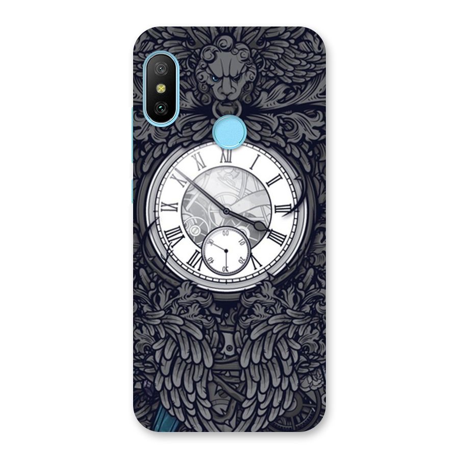 Wall Clock Back Case for Redmi 6 Pro
