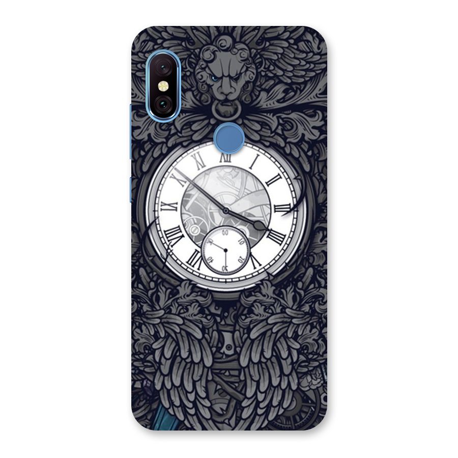 Wall Clock Back Case for Redmi Note 6 Pro