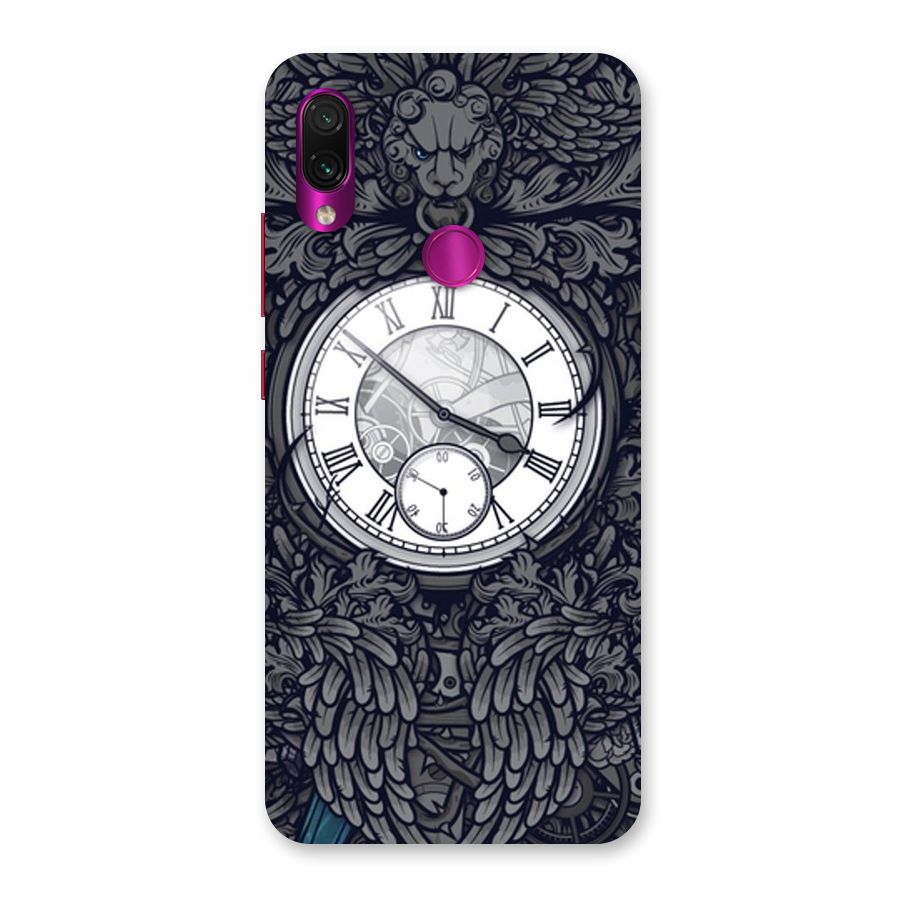 Wall Clock Back Case for Redmi Note 7 Pro