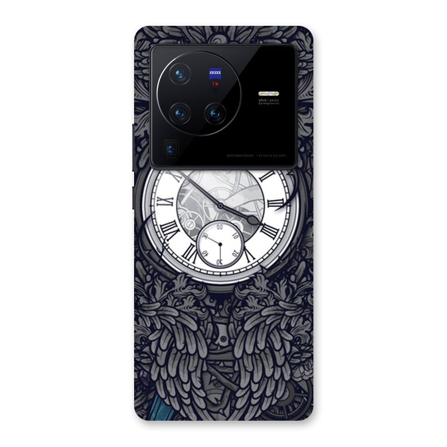 Wall Clock Back Case for Vivo X80 Pro