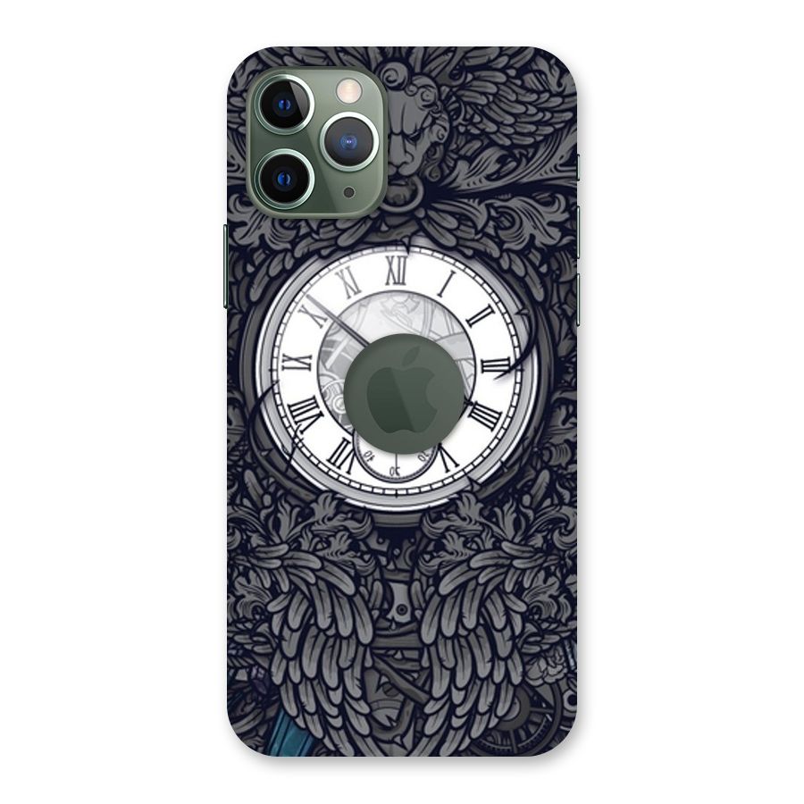 Wall Clock Back Case for iPhone 11 Pro Logo  Cut