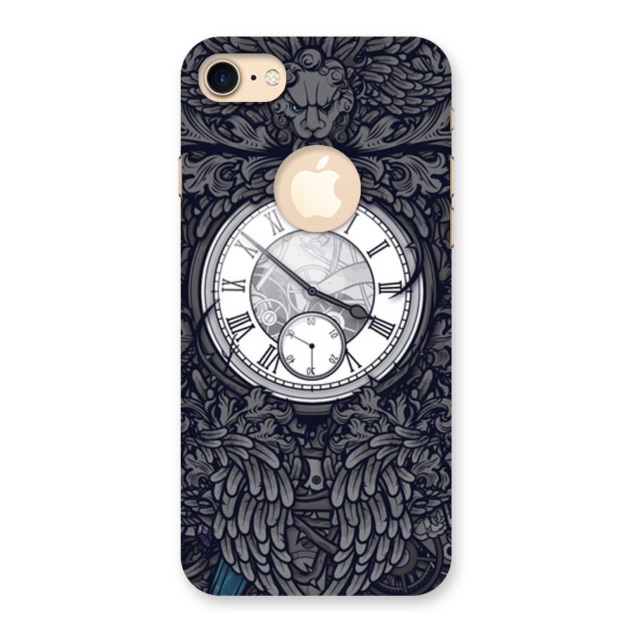 Wall Clock Back Case for iPhone 7 Logo Cut