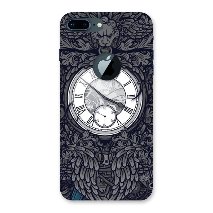 Wall Clock Back Case for iPhone 7 Plus Logo Cut