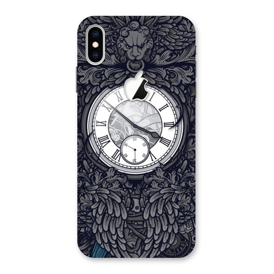 Wall Clock Back Case for iPhone XS Max Apple Cut