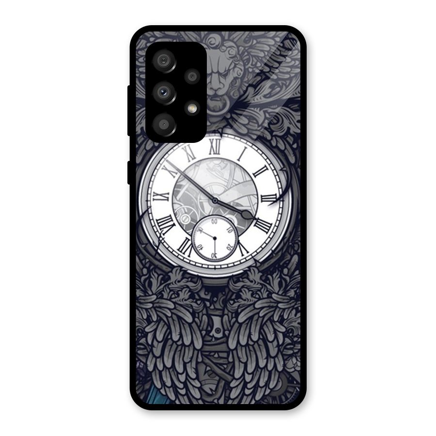 Wall Clock Glass Back Case for Galaxy A32