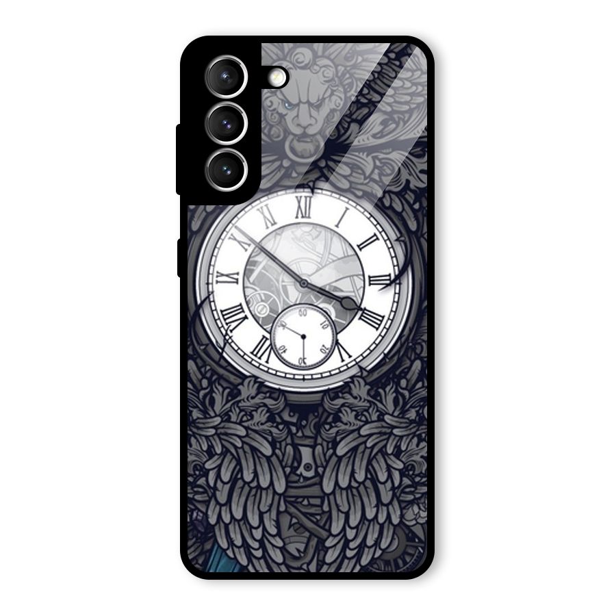 Wall Clock Glass Back Case for Galaxy S21 5G