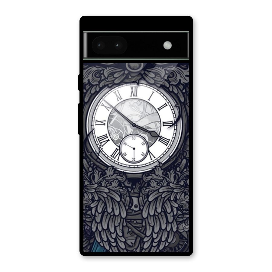 Wall Clock Glass Back Case for Google Pixel 6a