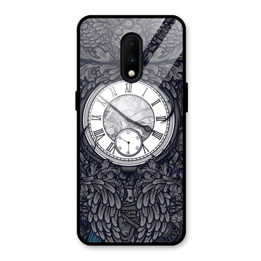 Wall Clock Glass Back Case for OnePlus 7