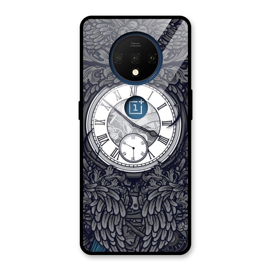 Wall Clock Glass Back Case for OnePlus 7T