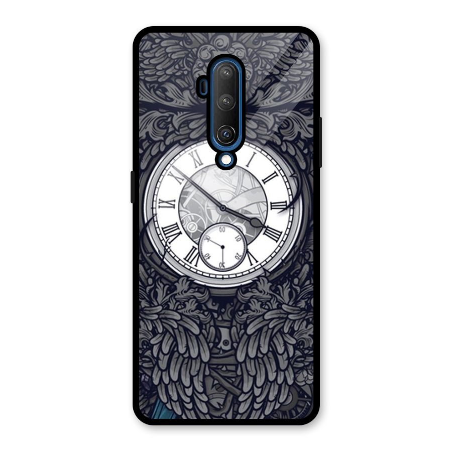 Wall Clock Glass Back Case for OnePlus 7T Pro
