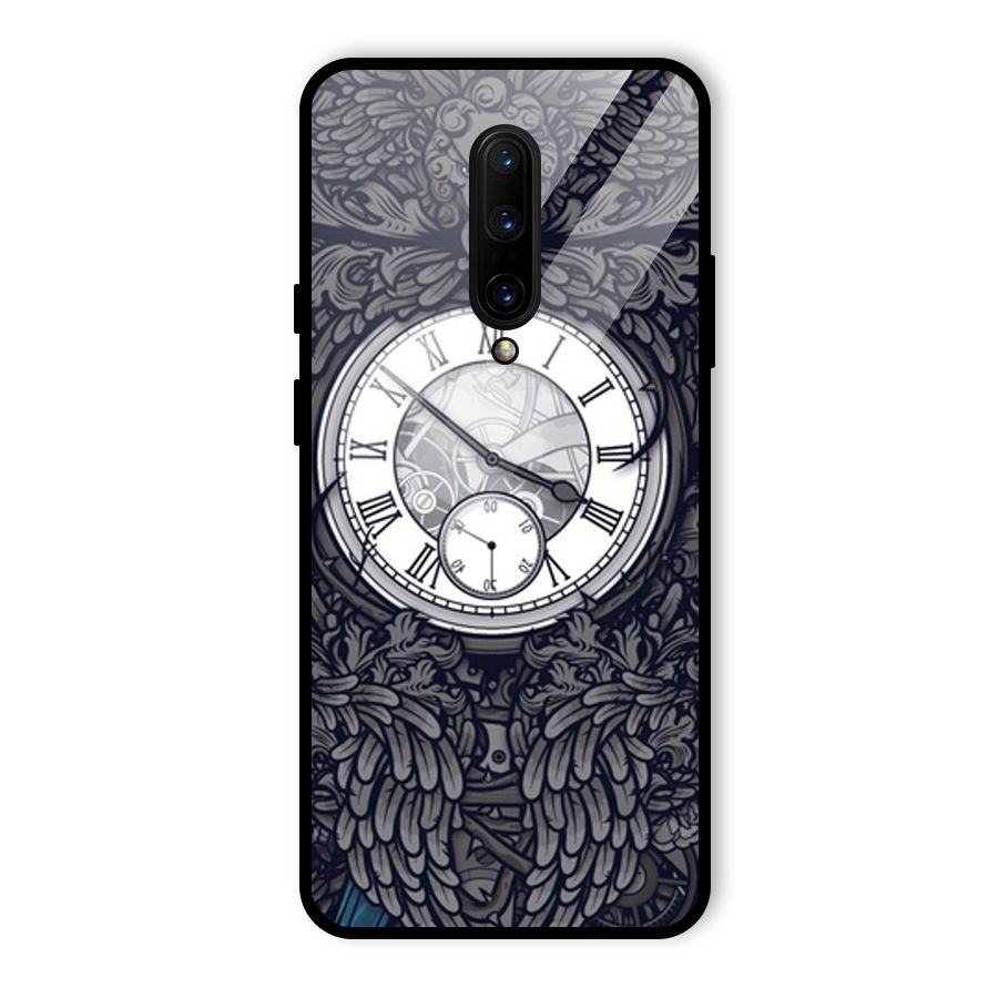 Wall Clock Glass Back Case for OnePlus 7 Pro