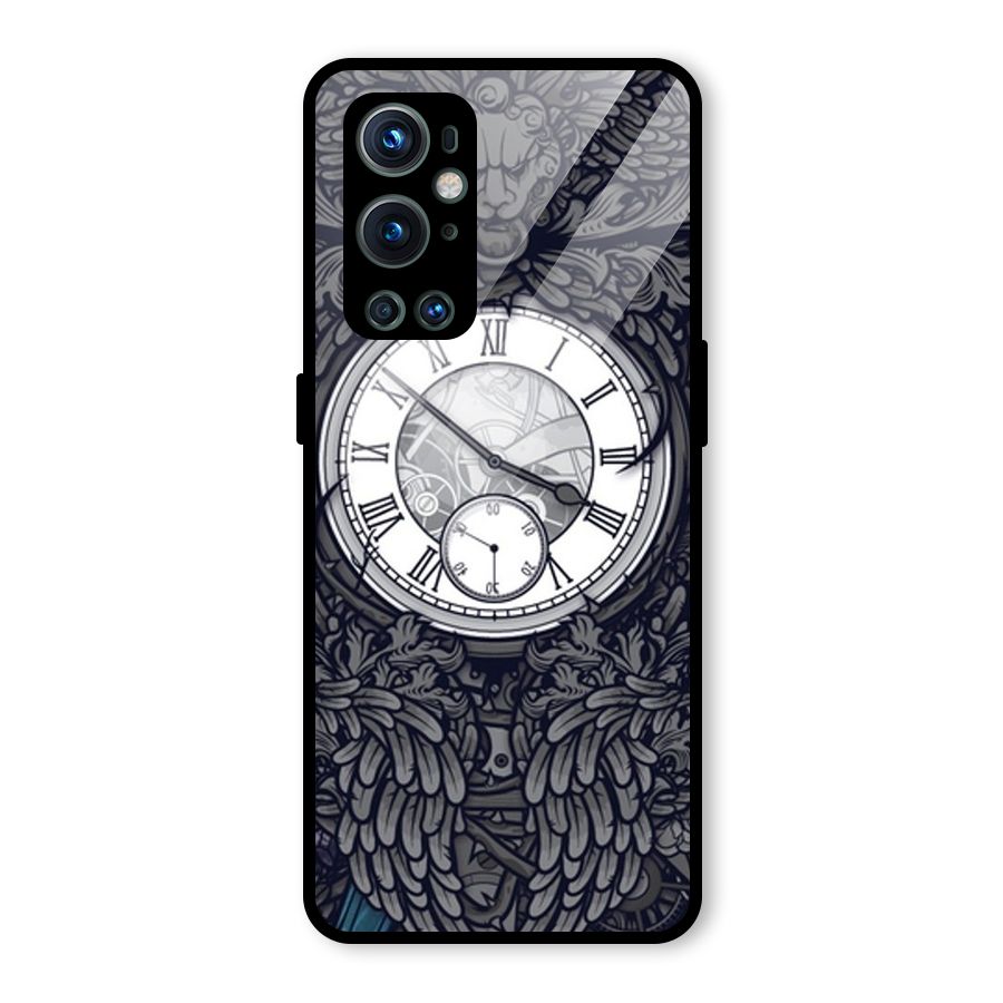 Wall Clock Glass Back Case for OnePlus 9 Pro