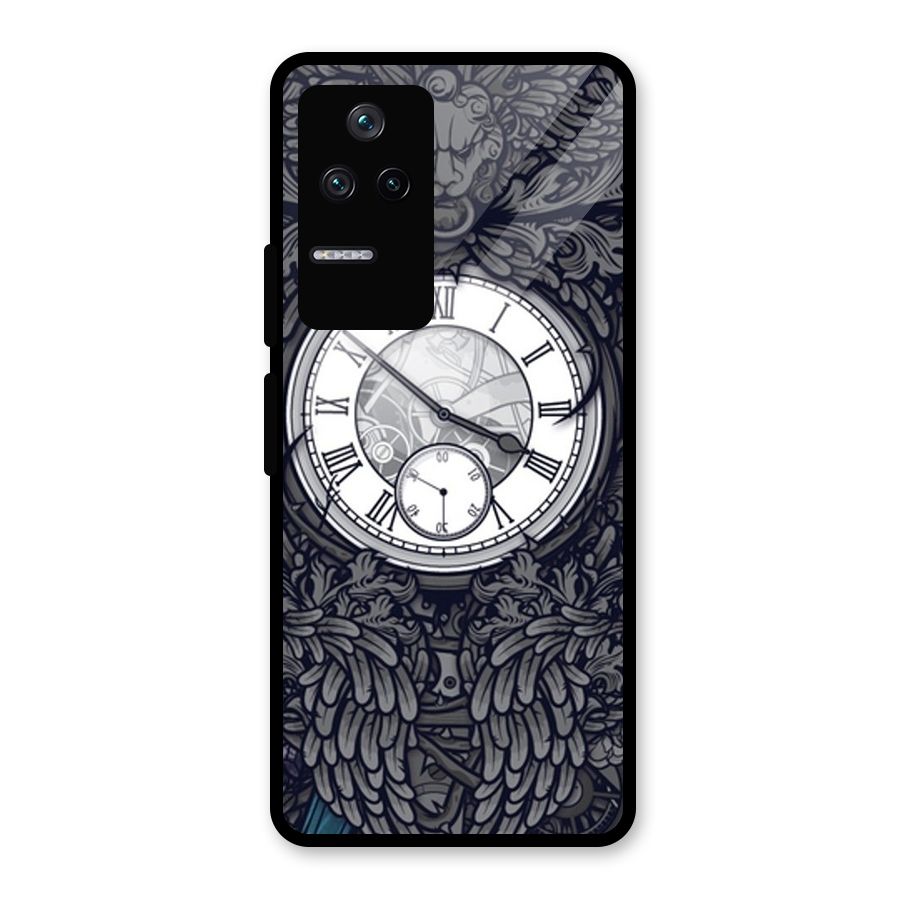 Wall Clock Glass Back Case for Poco F4 5G