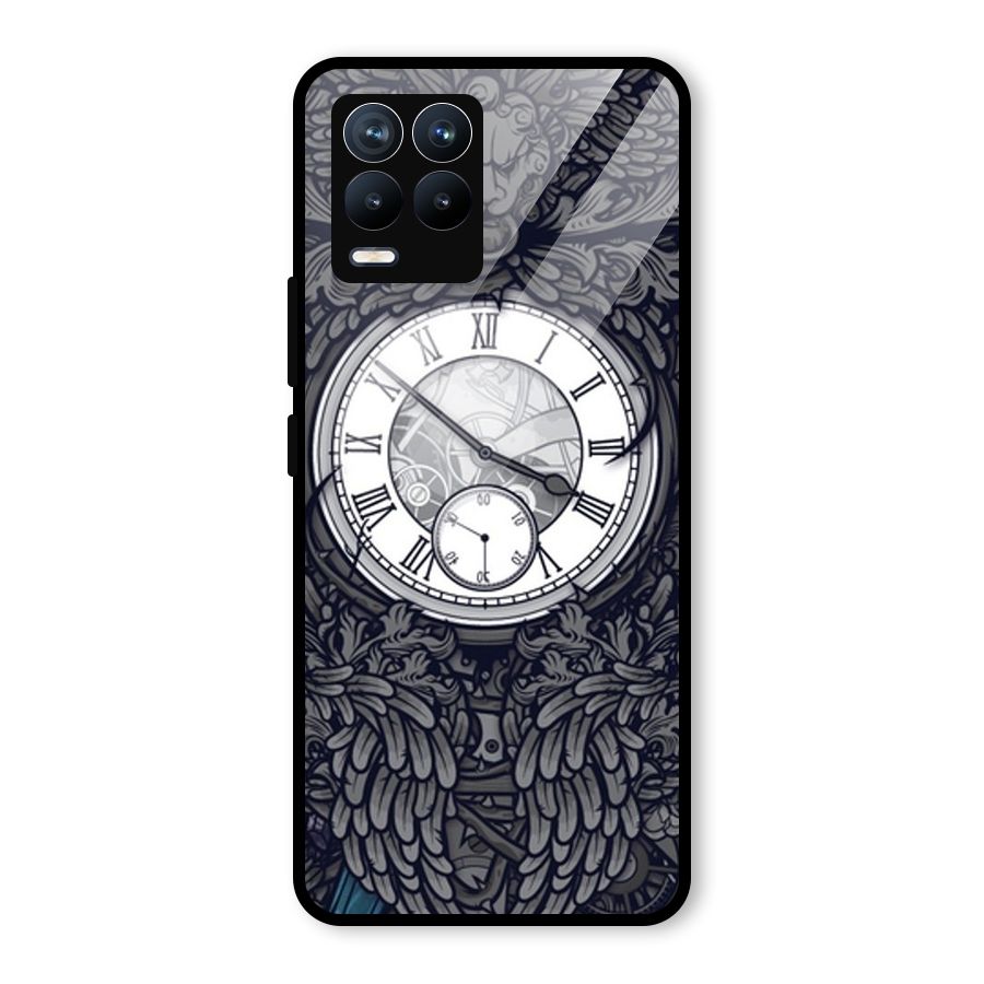 Wall Clock Glass Back Case for Realme 8