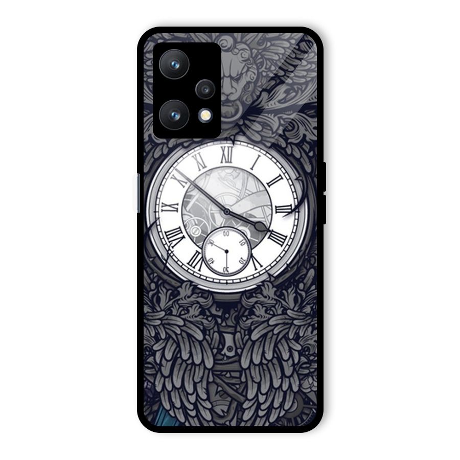 Wall Clock Glass Back Case for Realme 9 Pro 5G