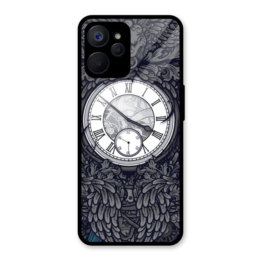 Wall Clock Glass Back Case for Realme 9i 5G