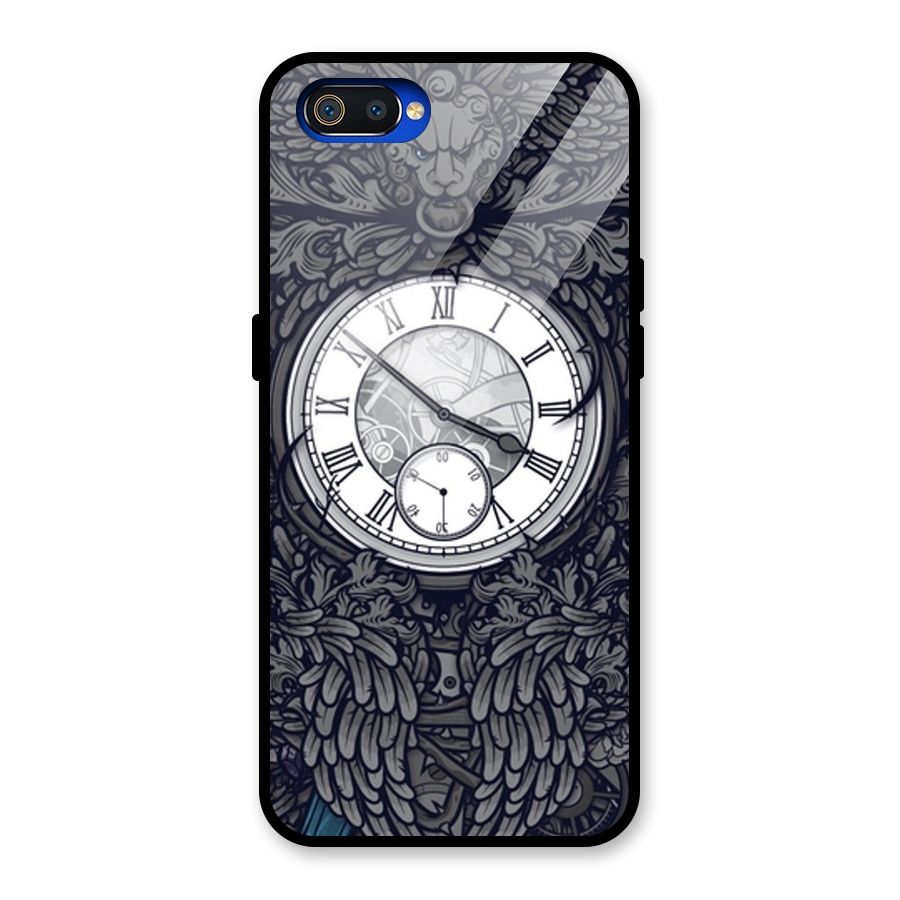 Wall Clock Glass Back Case for Realme C2